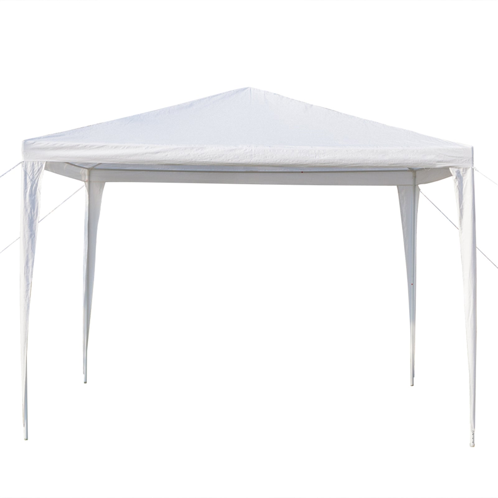 White 3X3m Three Sided Gazebo