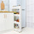 4-Tier Portable Plastic Storage Rack