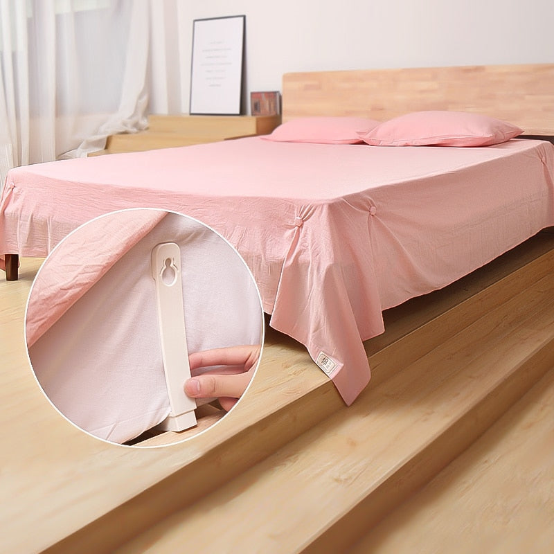 Bed Sheet Holder 4pcs, Plastic Bed Sheet Clips Belt Fastener Mattress Non  Slip Quilt Covers Sheet Holders Gripper Fastener Clips for Bed Sofa
