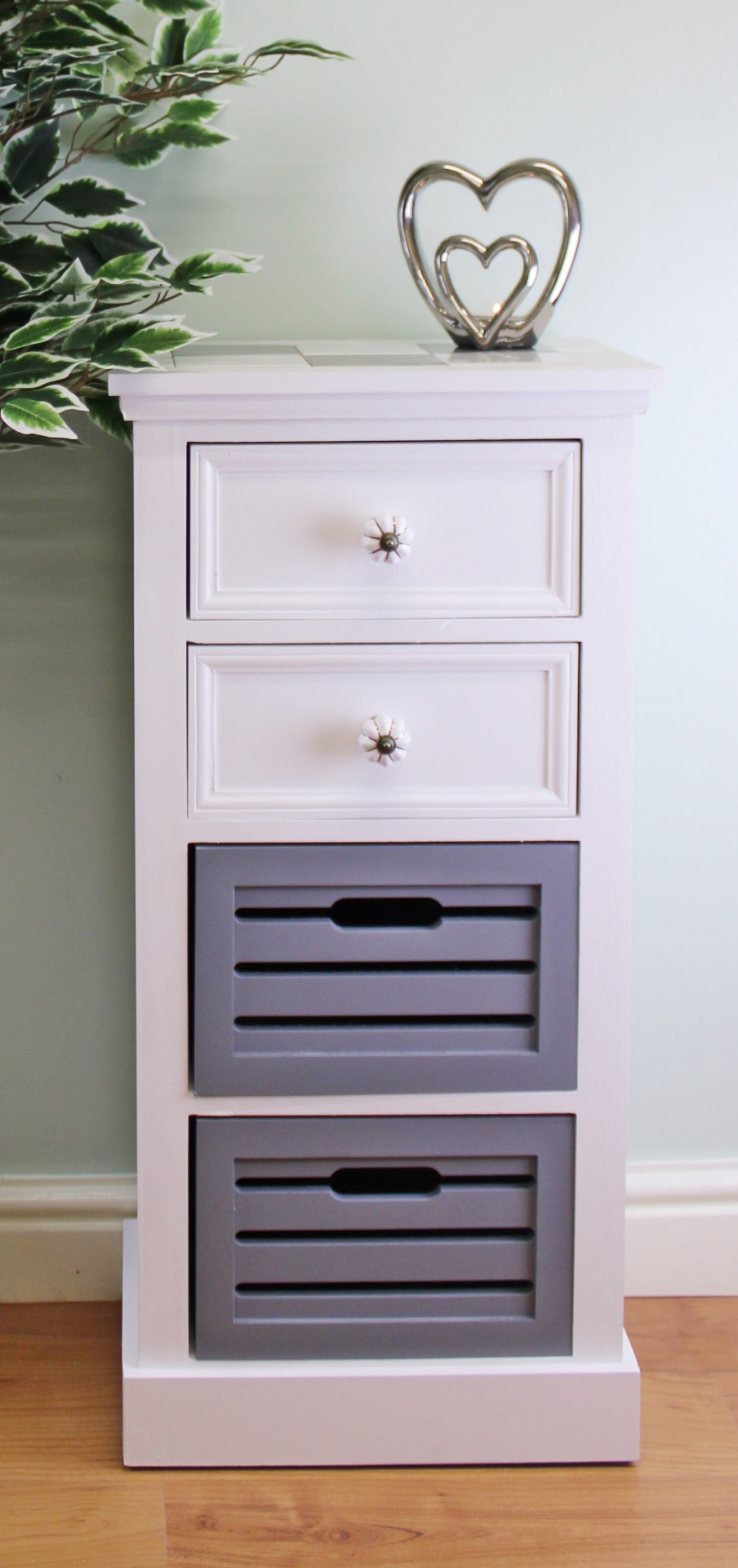 Cotswold Grey & White 4 Drawers