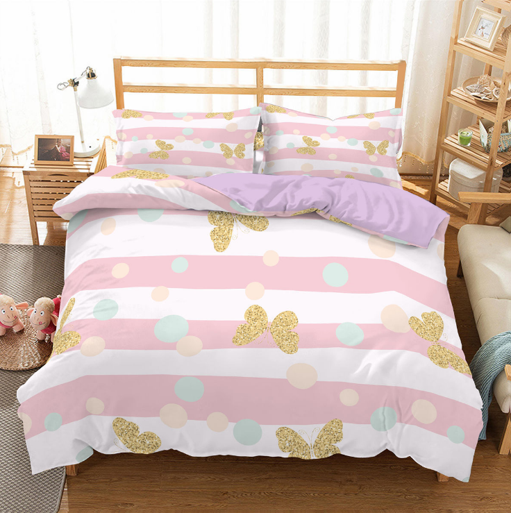 Three Piece Princess Bedding Set