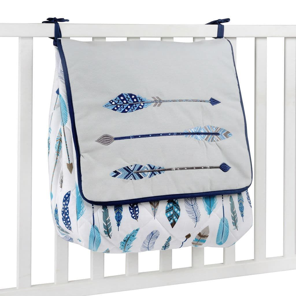 DyPee Blue Feather Nappy Bag