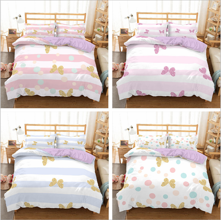 Three Piece Princess Bedding Set