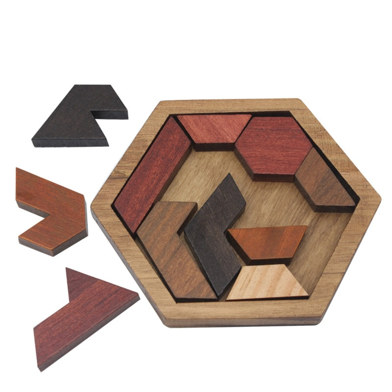 Tangram Wooden Geometric Puzzles