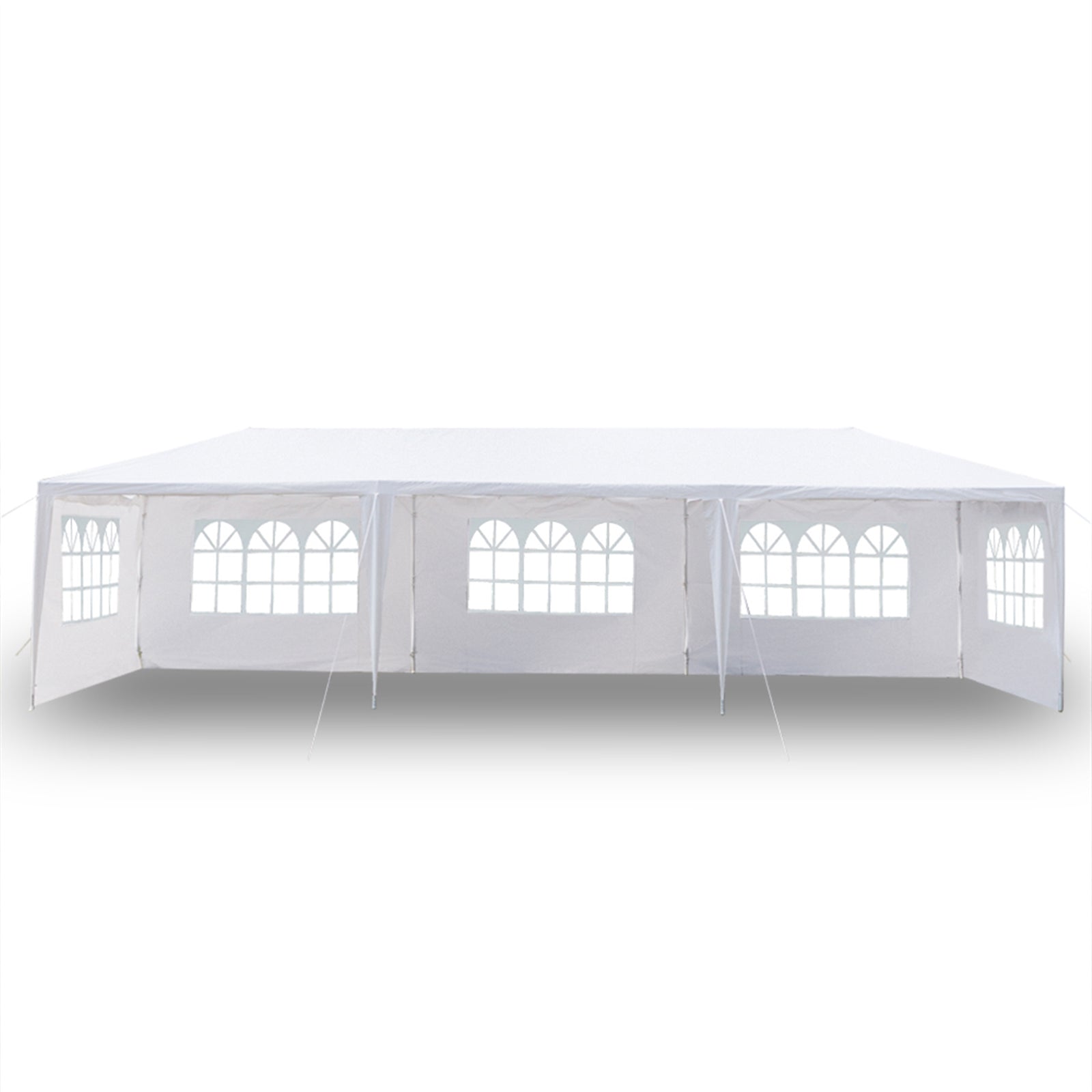 White 3 x 9m Five Sided Party Tent