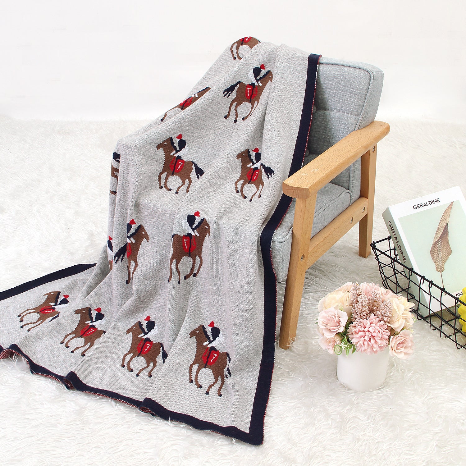 Polo Knitted Blanket