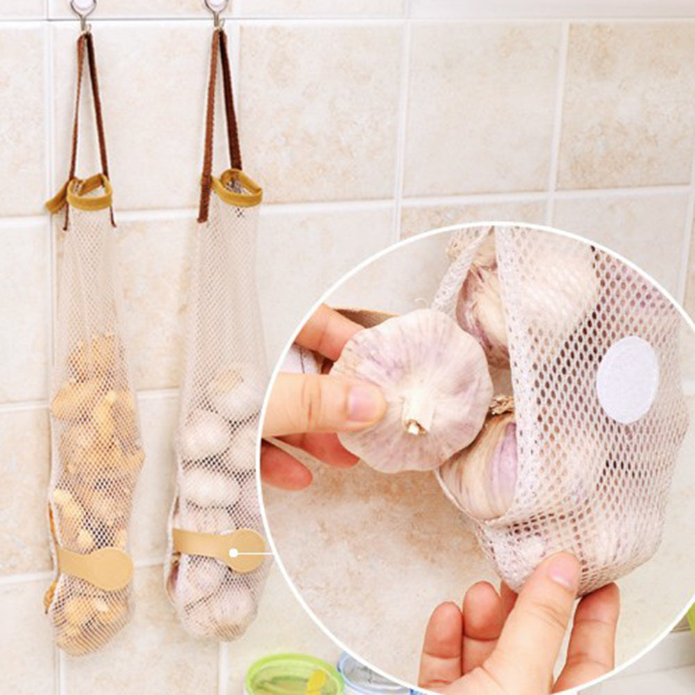 Reusable Fruit Vegetable Hanging Mesh Bag