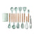 12pcs Premium Silicone Cooking Tools Set With Storage Tin