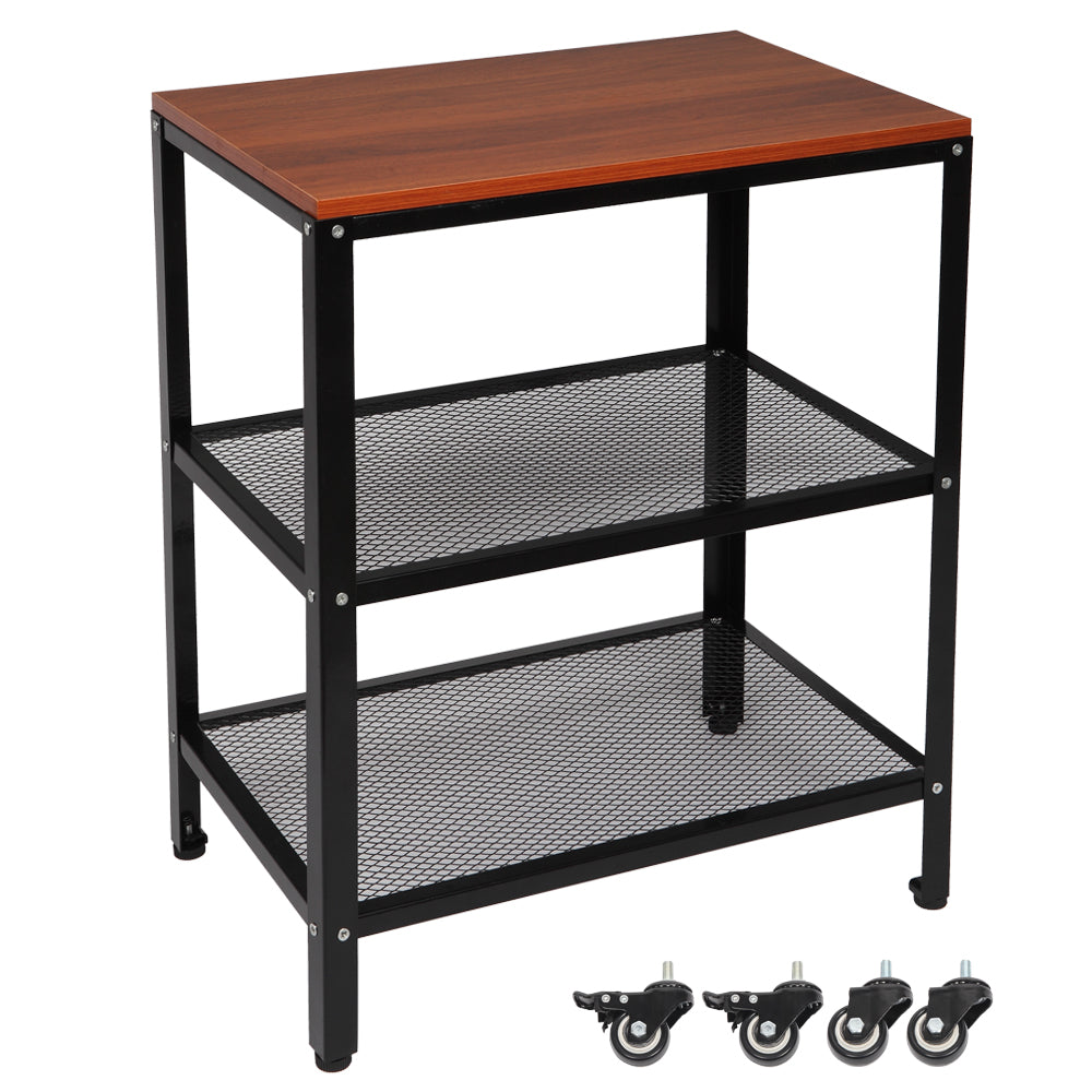 Brown Functional Wheeled Utility Cart
