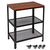 Brown Functional Wheeled Utility Cart