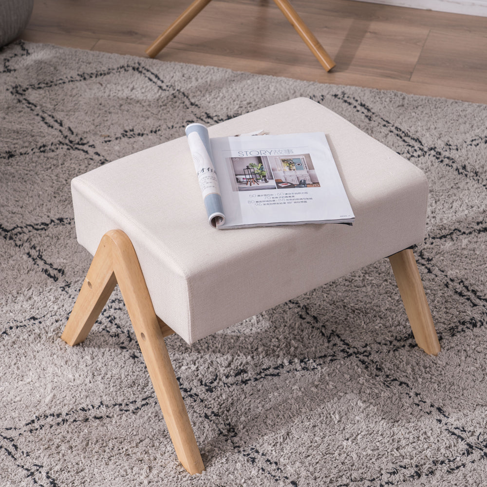 Classico Small Beige Footstool