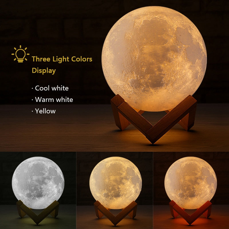 3d music moon on sale lamp