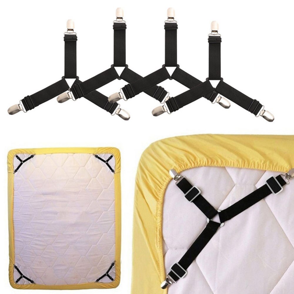 4pcs Nylon Bed Sheet Holders