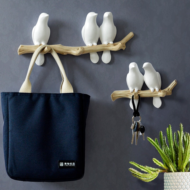 Chirpy Bird Branch Wall Hangers
