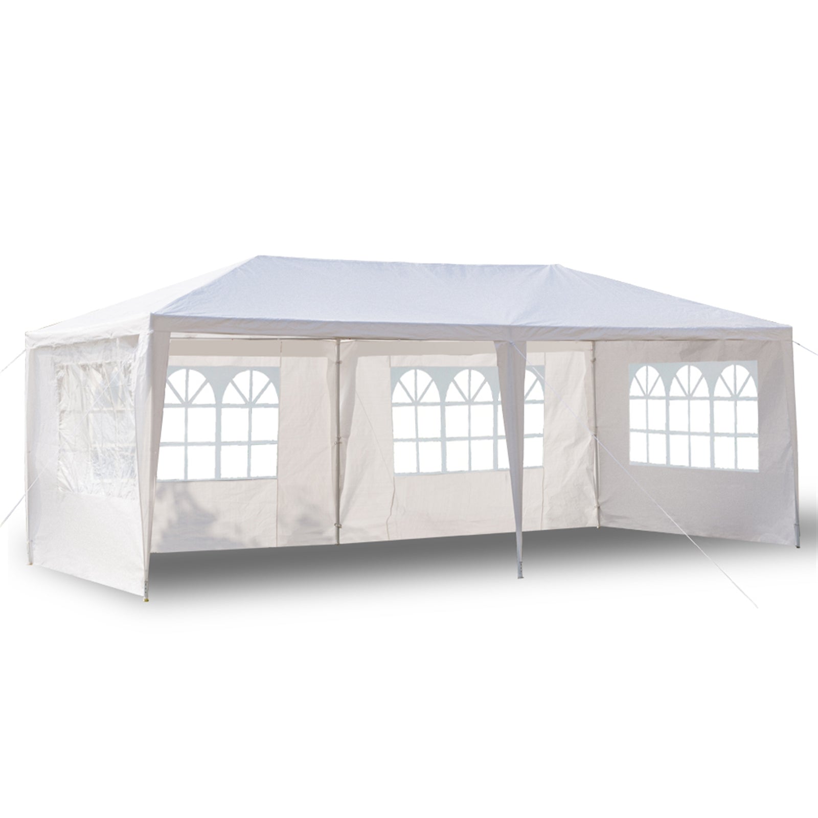 White 3 x 6m Four Sided Party Tent