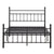 Round Tube Metal Double Bed Frame