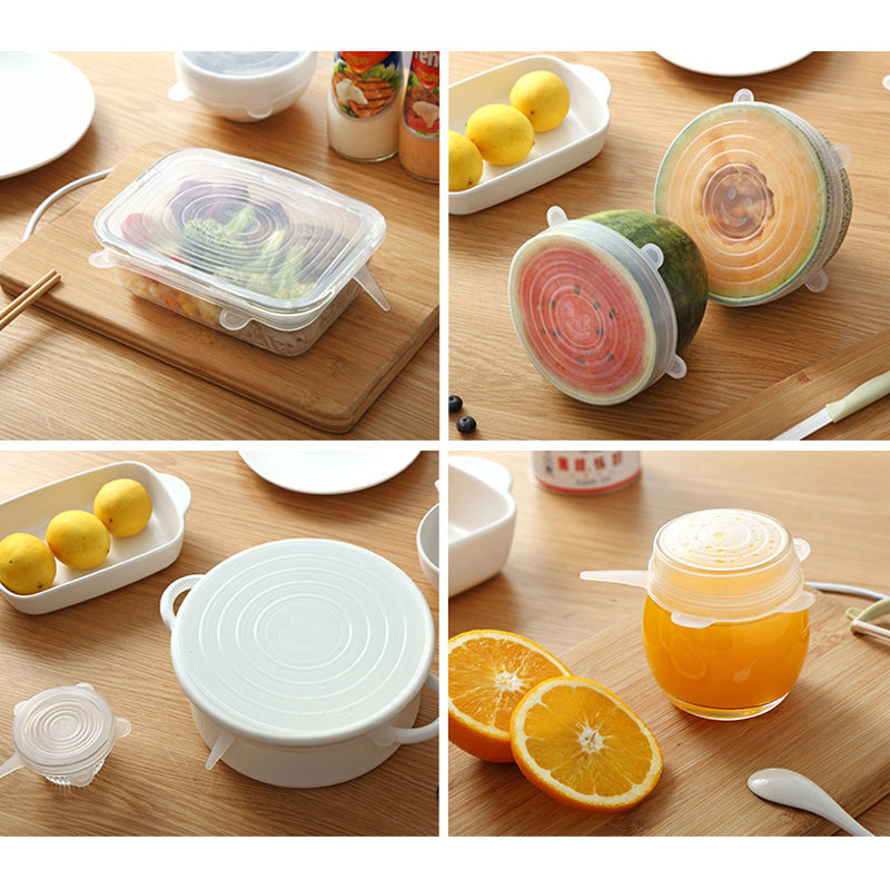 Zero Waste Food Saver - 6pcs Reusable Silicone Cover