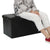 Sanford Black Tufted Storage Ottoman
