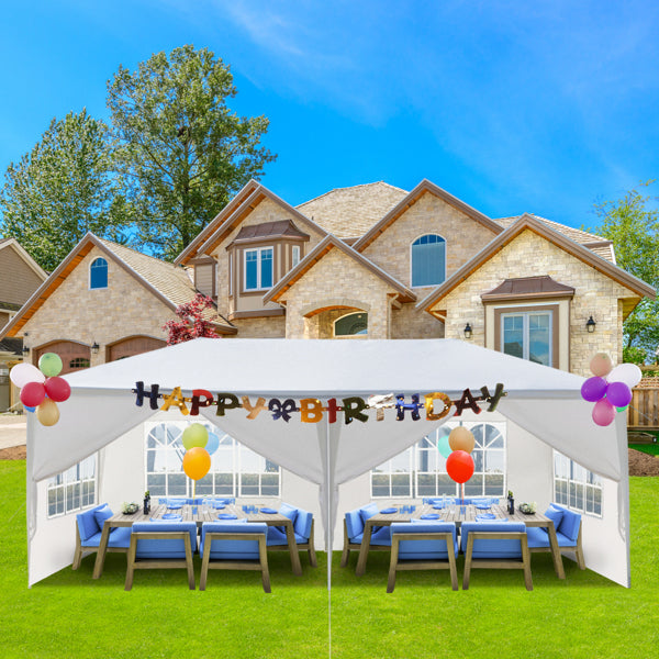 White 3x6m Six Sided Party Tent