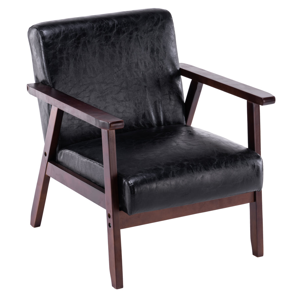 Oil Wax Black Burlywood Chair