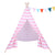 Pink Stripe Teepee Tent