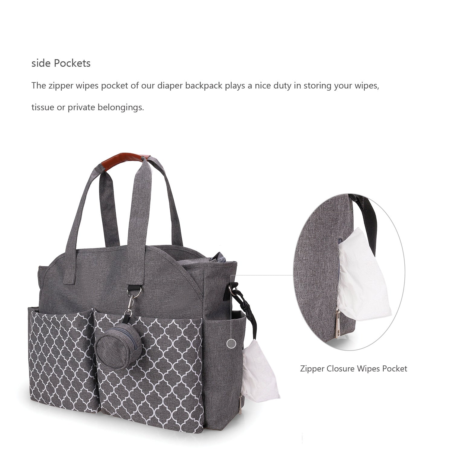 Outdoor Travel Single-shoulder Mommy Bag Multifunctional Large-capacity Portable Shoulder Bag